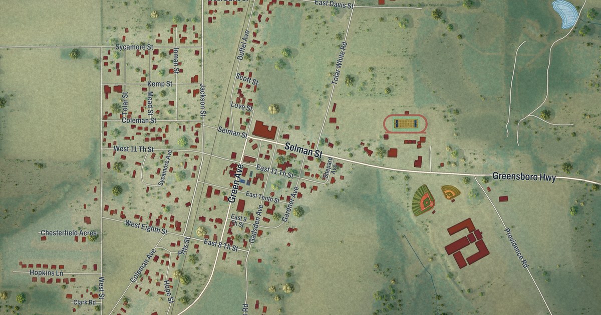 Map of Greensboro, Florida in 2026