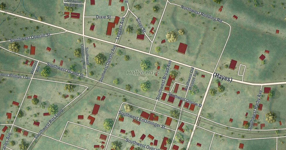 Map of Greenville, Florida in 2026