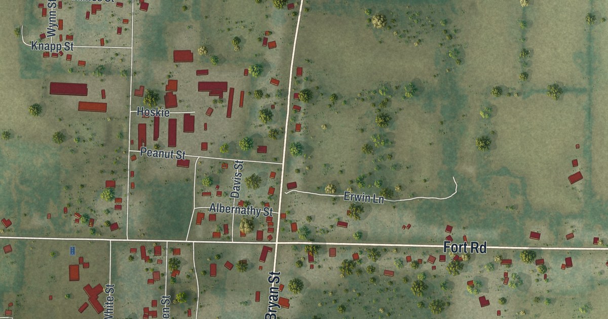 Map of Greenwood, Florida in 2026