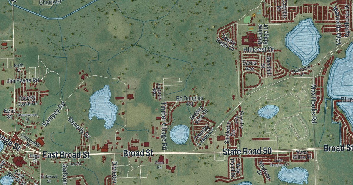 Map of Groveland, Florida in 2026