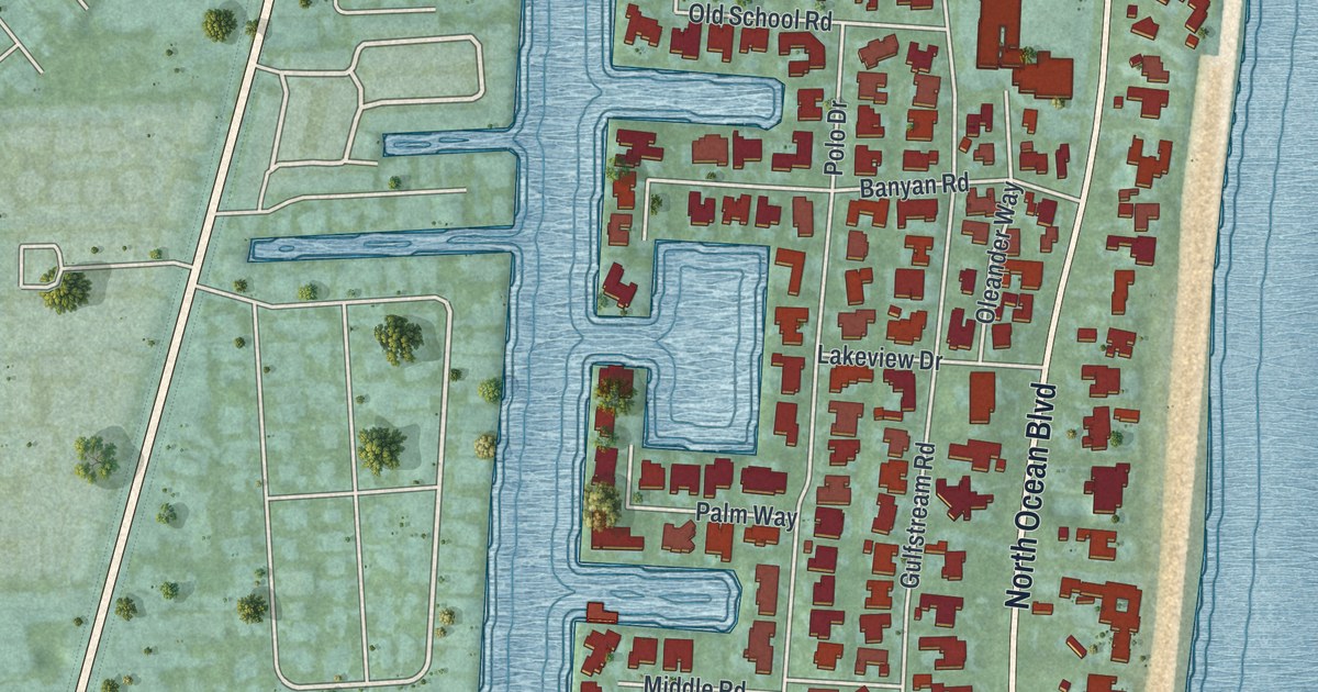 Map of Gulf Stream, Florida in 2026