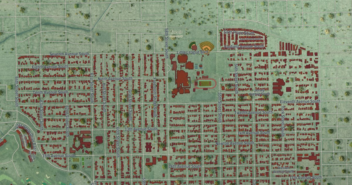 Map of Gulfport, Florida in 2026