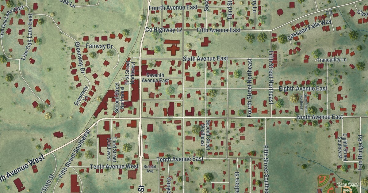 Map of Havana, Florida in 2026