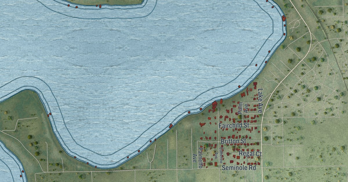 Map of Hillcrest Heights, Florida in 2026