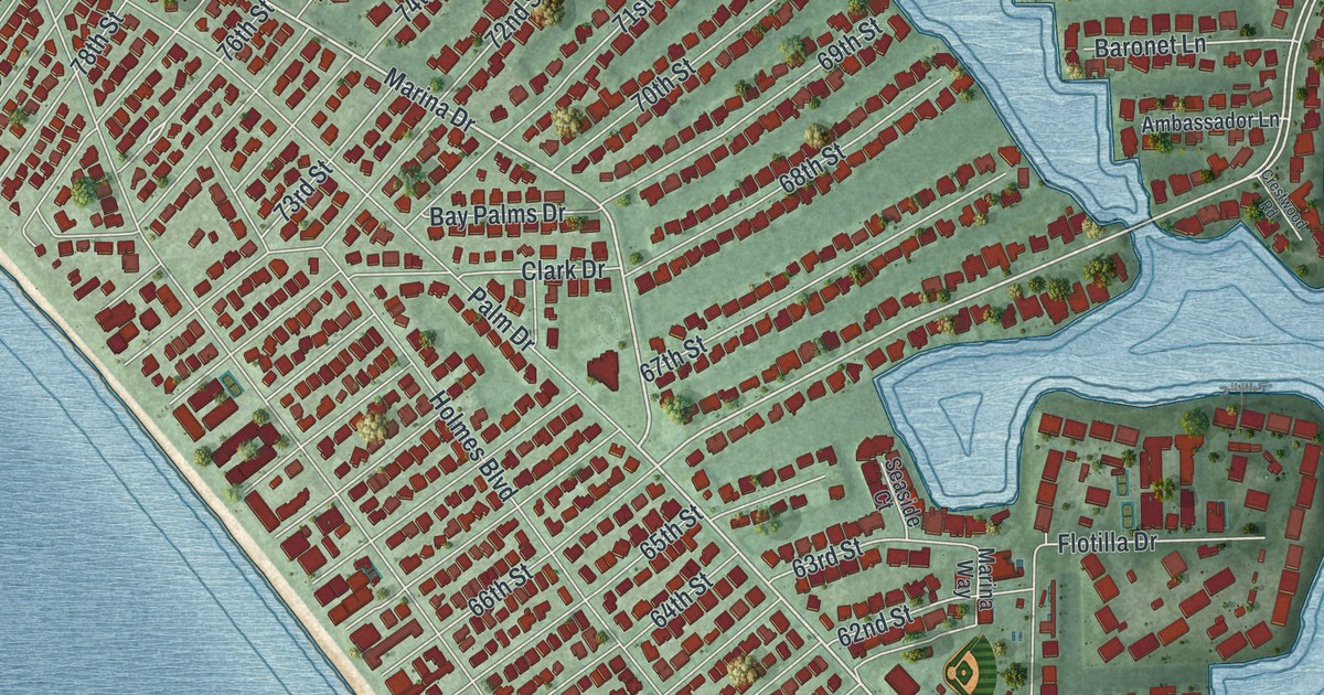 Map of Holmes Beach, Florida in 2026