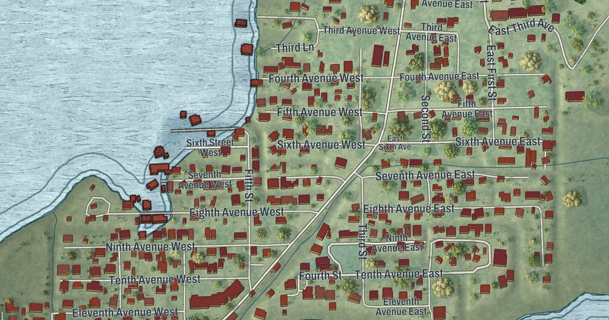 Map of Horseshoe Beach, Florida in 2026