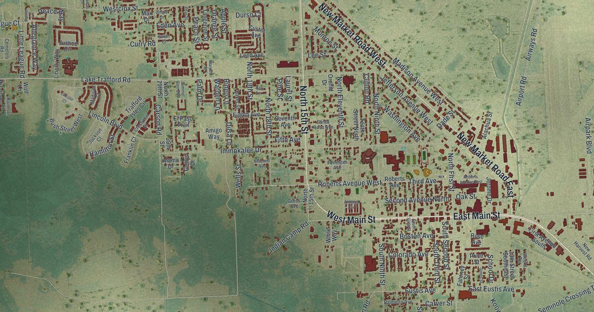 Map of Immokalee, Florida in 2026