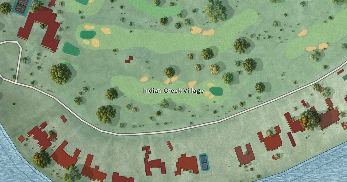 Map of Indian Creek, Florida in 2026