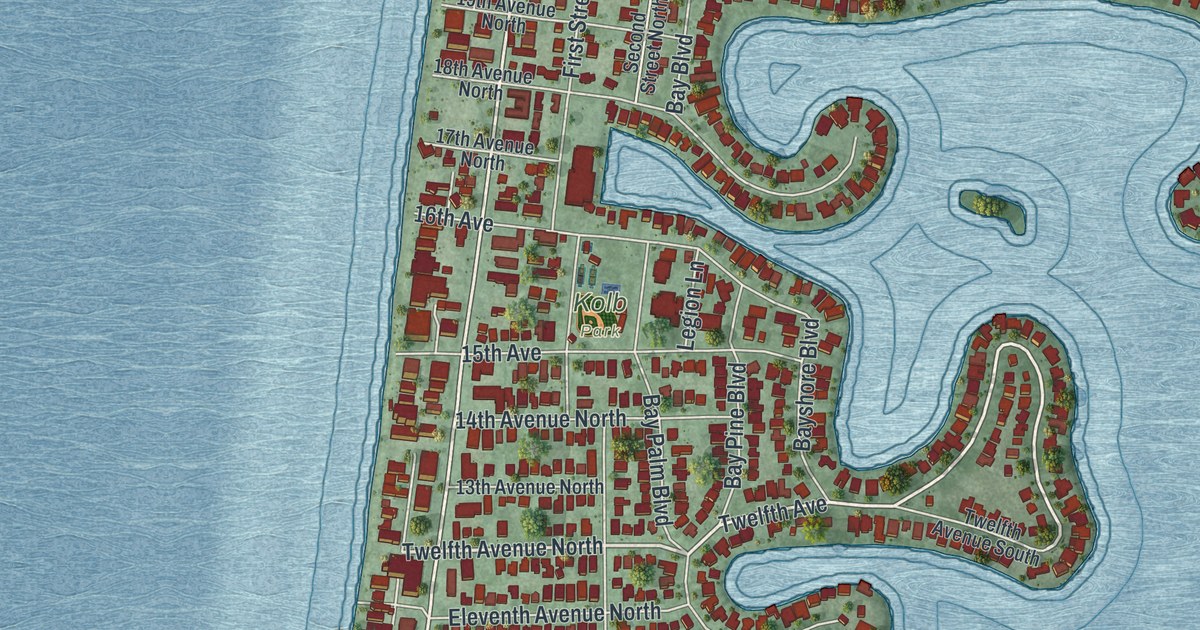 Map of Indian Rocks Beach, Florida in 2026