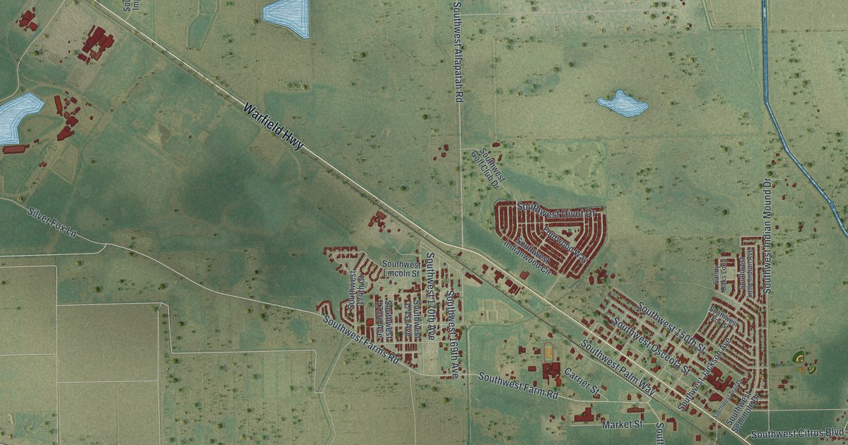 Map of Indiantown, Florida in 2026