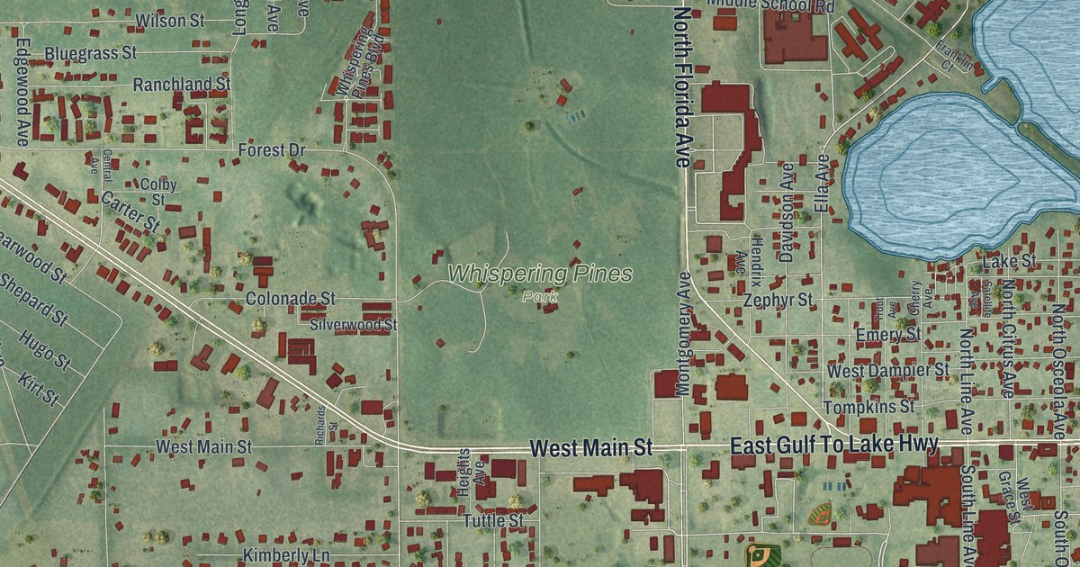 Map of Inverness, Florida in 2026