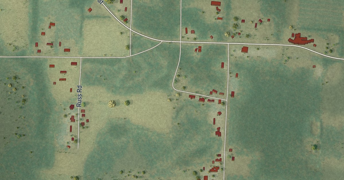 Map of Jacob City, Florida in 2026
