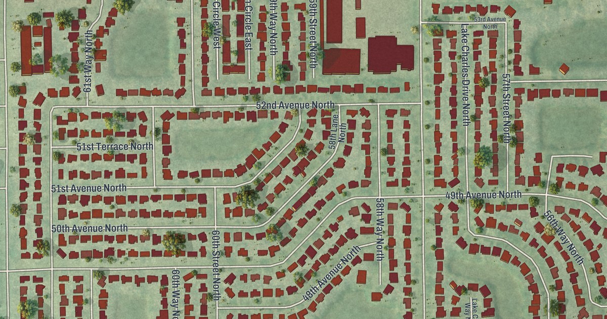 Map of Kenneth City, Florida in 2026