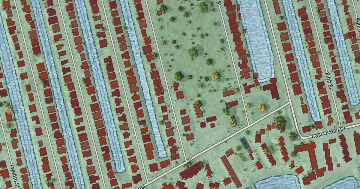 Map of Key Colony Beach, Florida in 2026