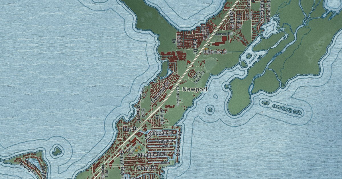 Map of Key Largo, Florida in 2026