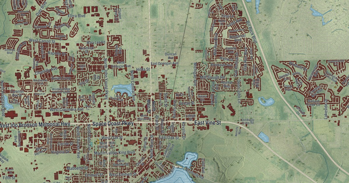 Map of Kissimmee, Florida in 2026