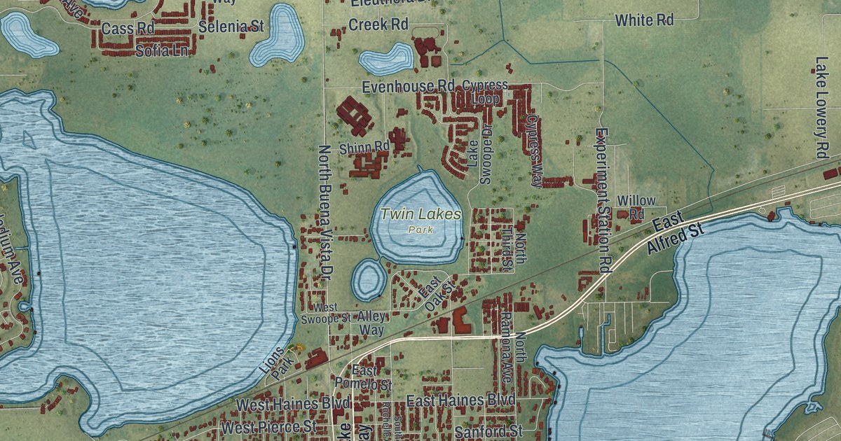 Map of Lake Alfred, Florida in 2026
