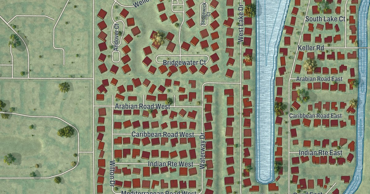 Map of Lake Clarke Shores, Florida in 2026