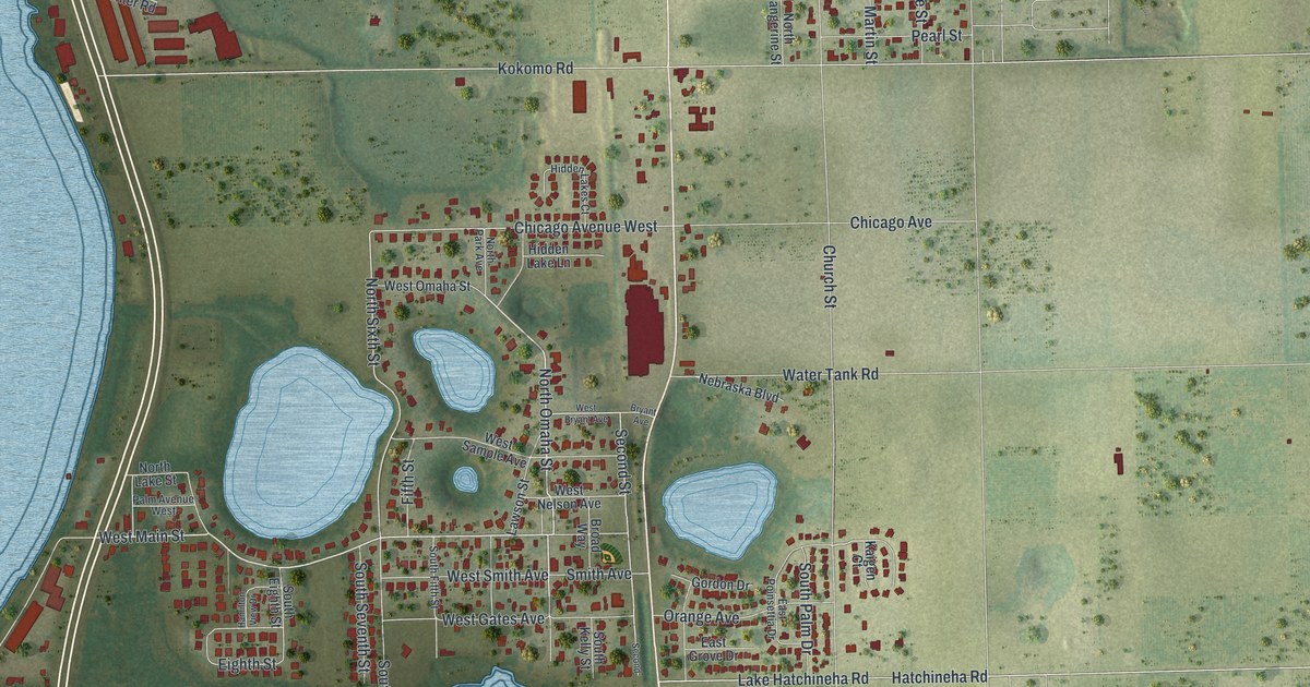 Map of Lake Hamilton, Florida in 2026