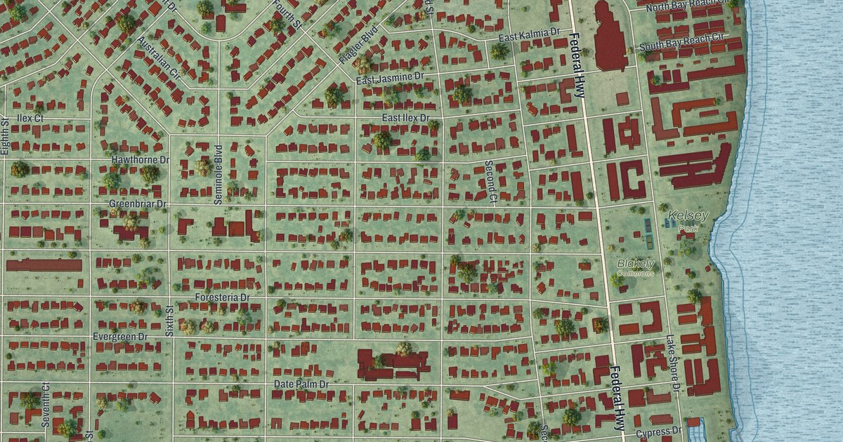 Map of Lake Park, Florida in 2026
