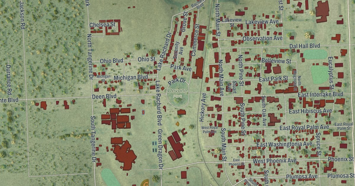 Map of Lake Placid, Florida in 2026