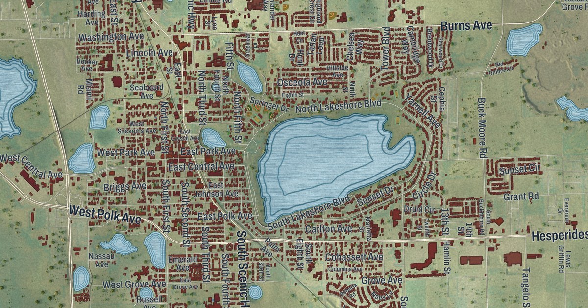 Map of Lake Wales, Florida in 2026