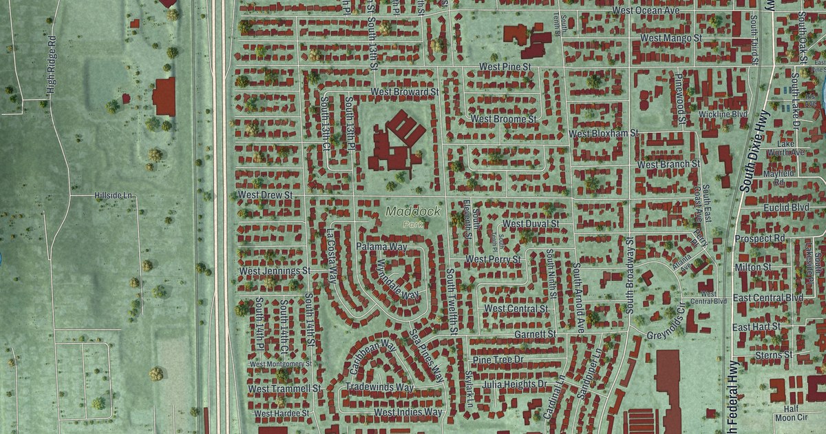 Map of Lantana, Florida in 2026