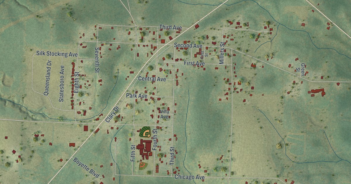 Map of Laurel Hill, Florida in 2026