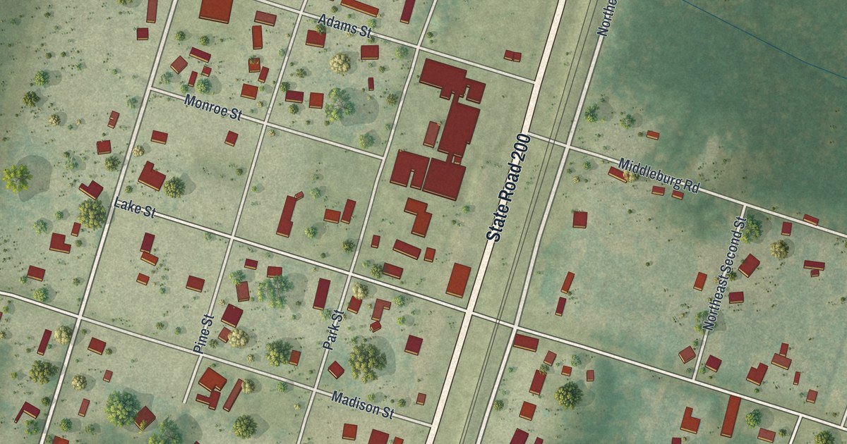 Map of Lawtey, Florida in 2026