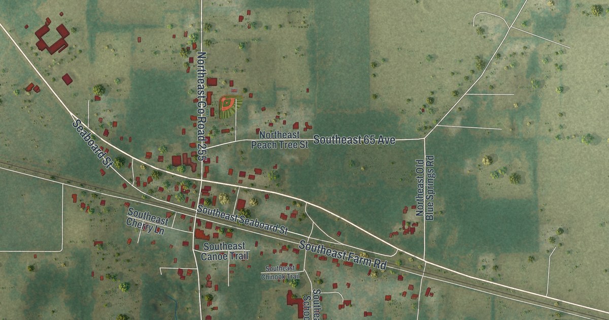 Map of Lee, Florida in 2026