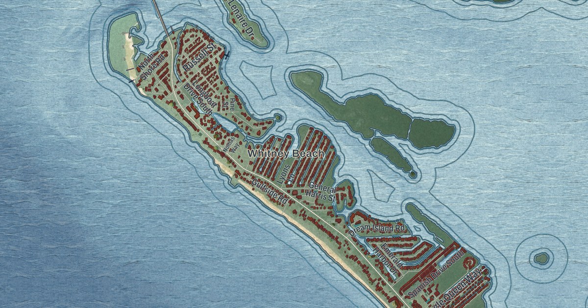 Map of Longboat Key, Florida in 2026