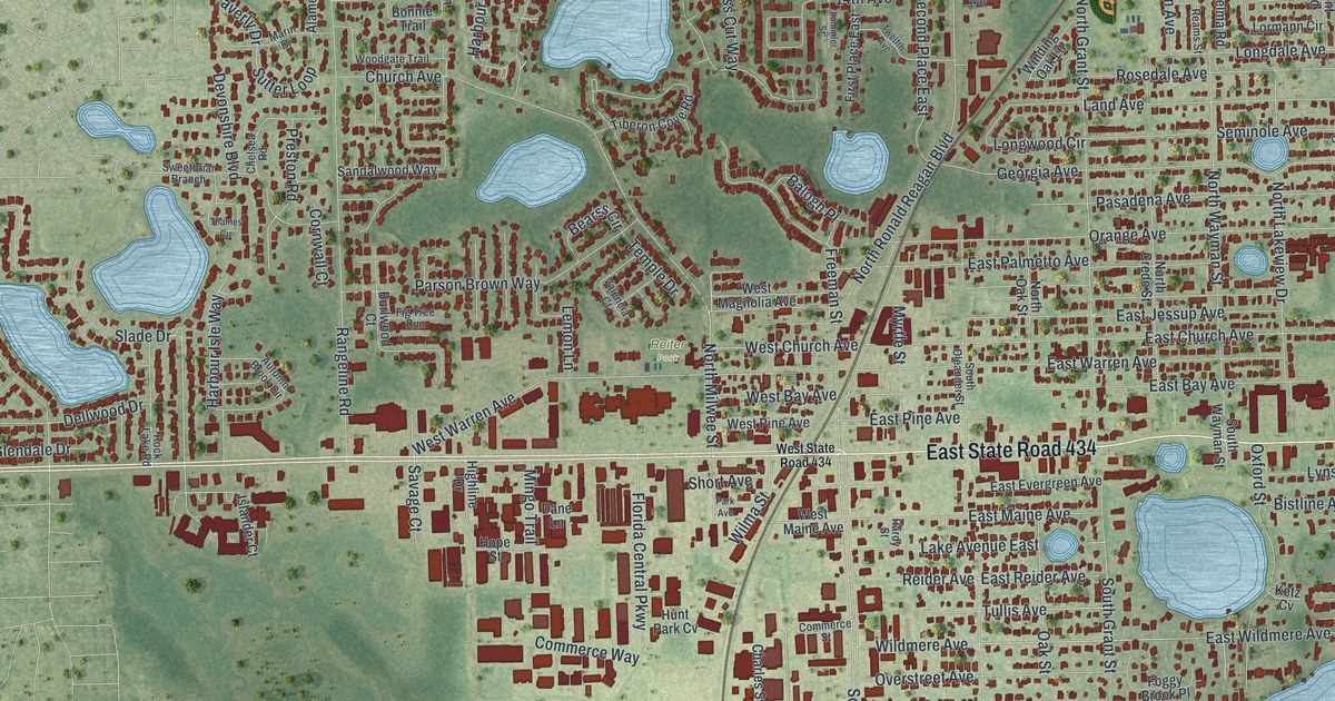 Map of Longwood, Florida in 2026