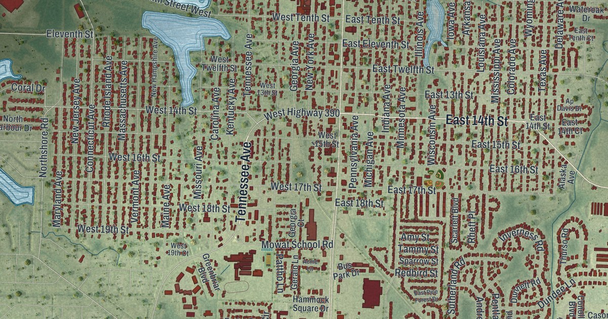 Map of Lynn Haven, Florida in 2026