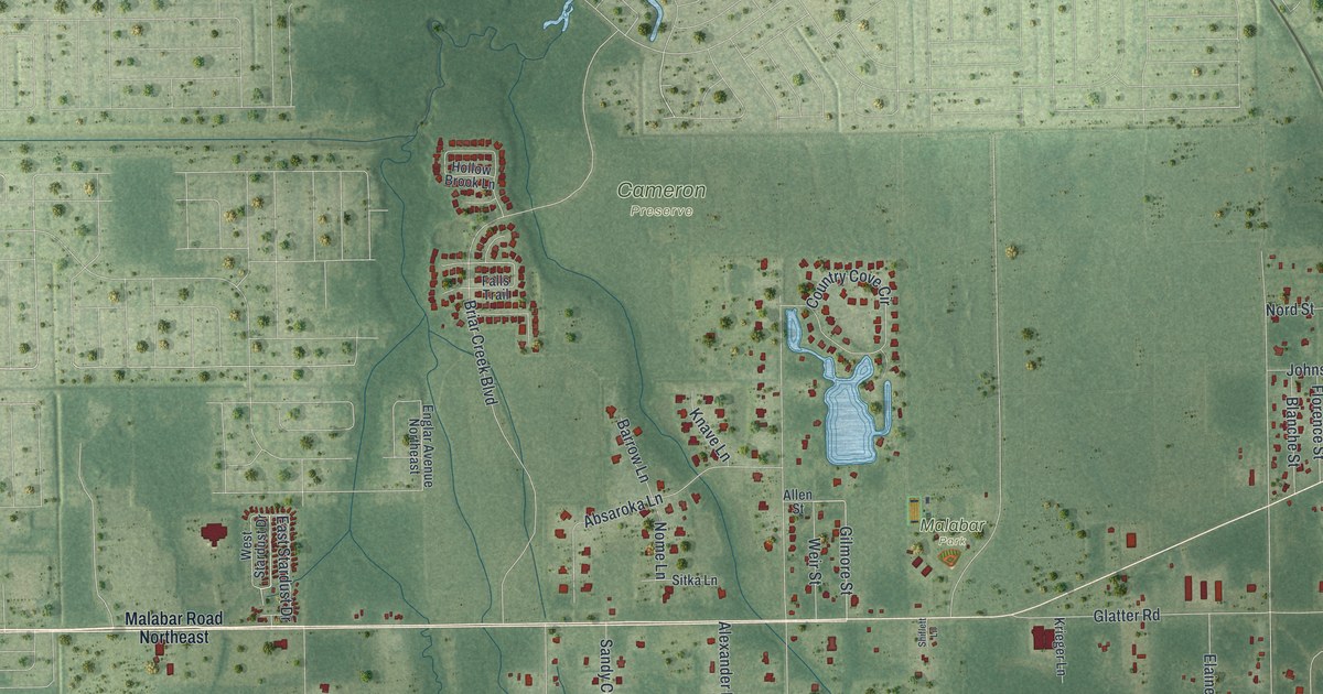 Map of Malabar, Florida in 2026