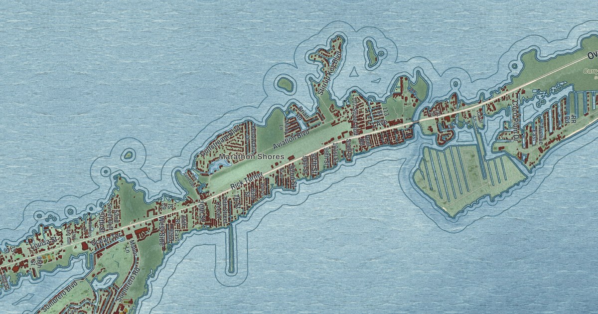 Map of Marathon, Florida in 2026