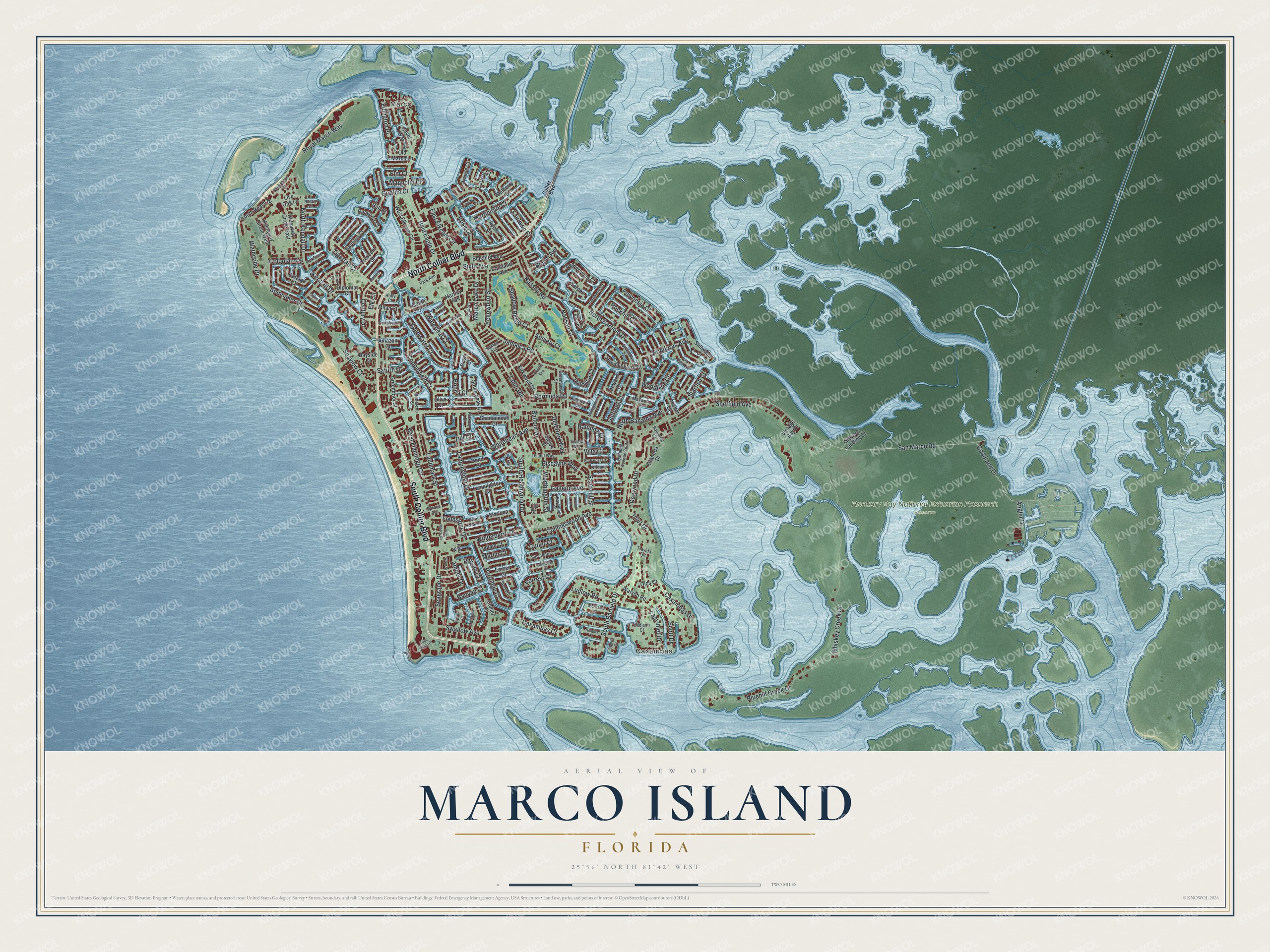Watermarked full-map preview of Marco Island, Florida