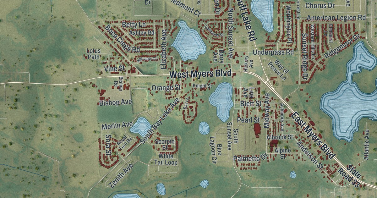 Map of Mascotte, Florida in 2026