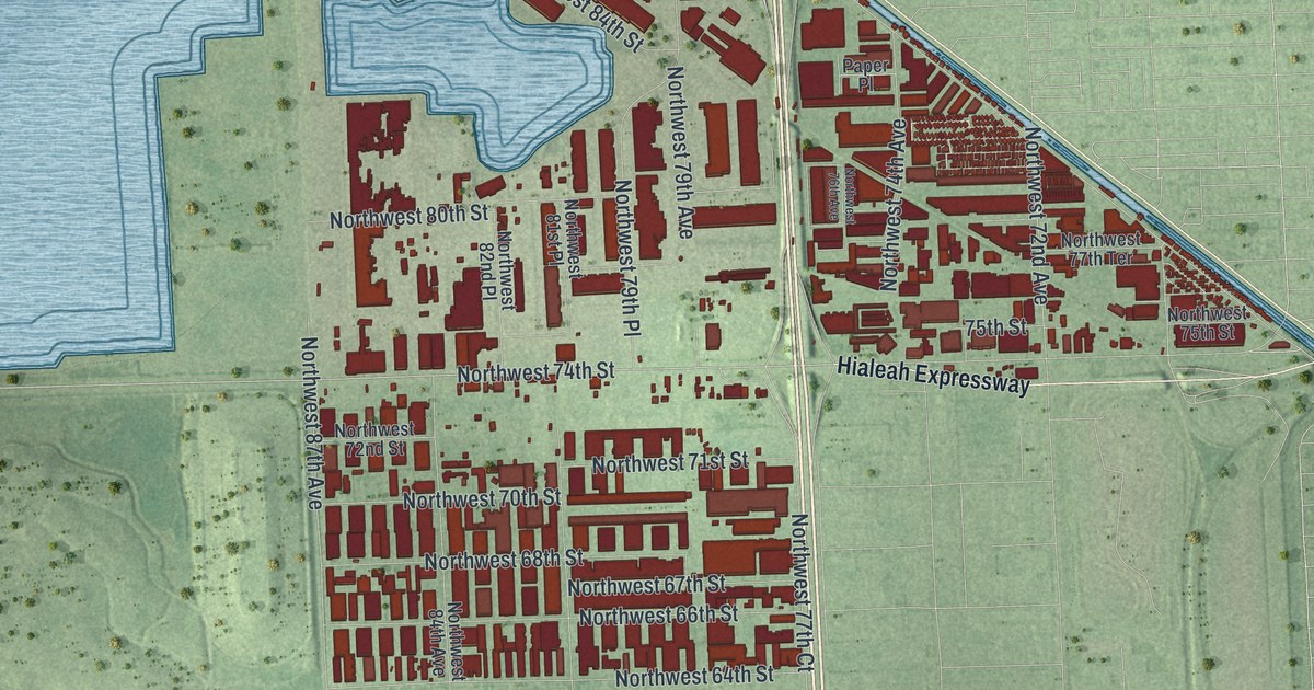 Map of Medley, Florida in 2026