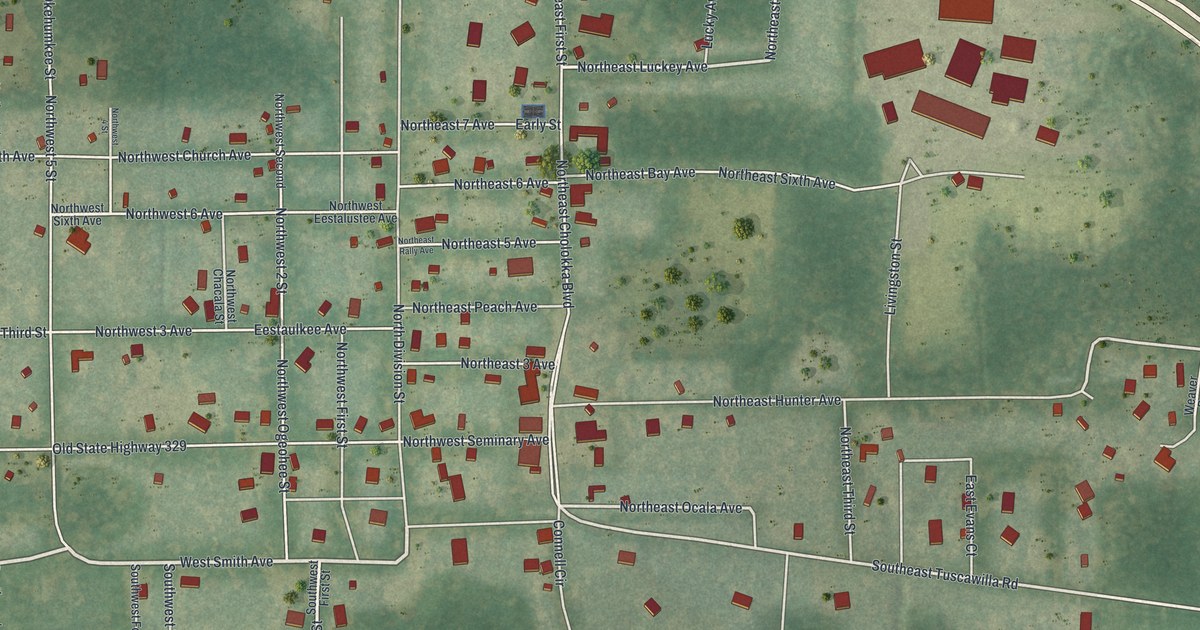 Map of Micanopy, Florida in 2026