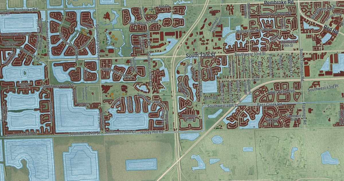 Map of Miramar, Florida in 2026