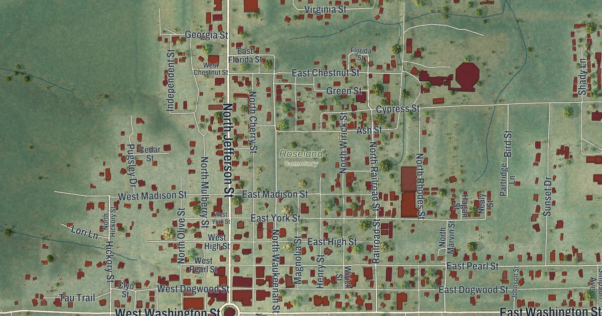 Map of Monticello, Florida in 2026