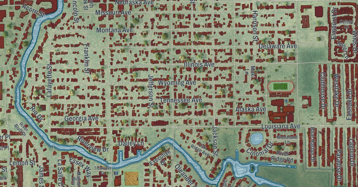 Map of New Port Richey, Florida in 2026