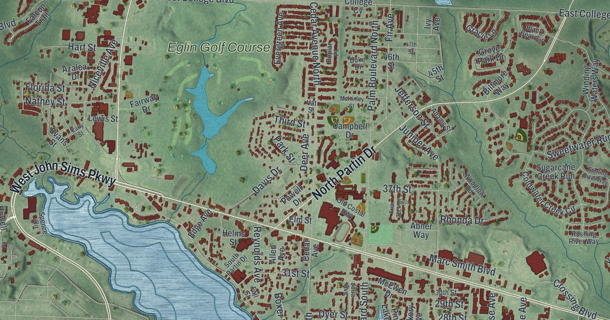 Map of Niceville, Florida in 2026