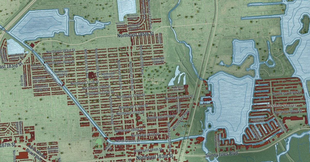 Map of North Miami Beach, Florida in 2026