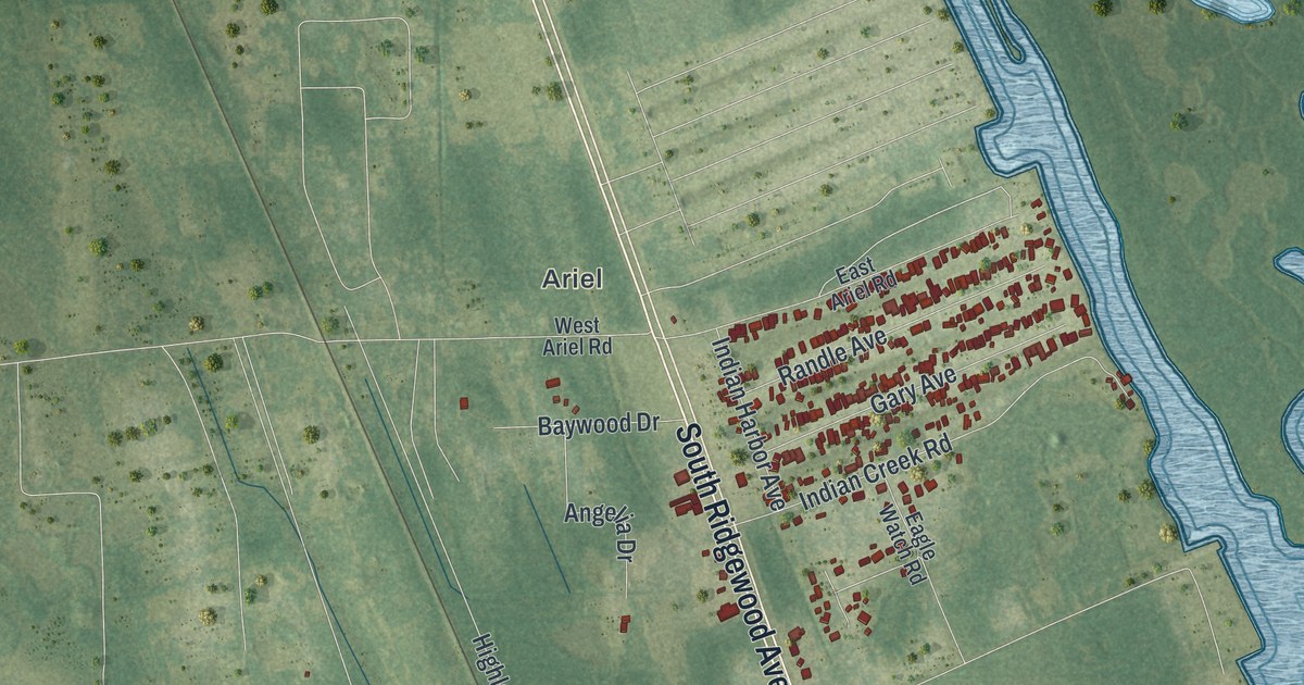 Map of Oak Hill, Florida in 2026