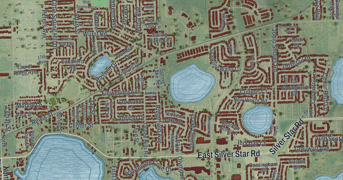 Map of Ocoee, Florida in 2026