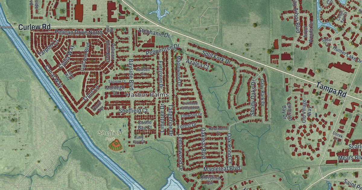 Map of Oldsmar, Florida in 2026