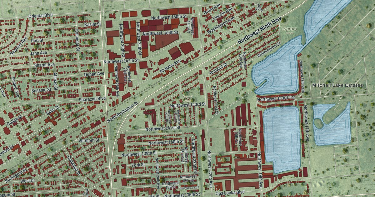 Map of Opa-locka, Florida in 2026