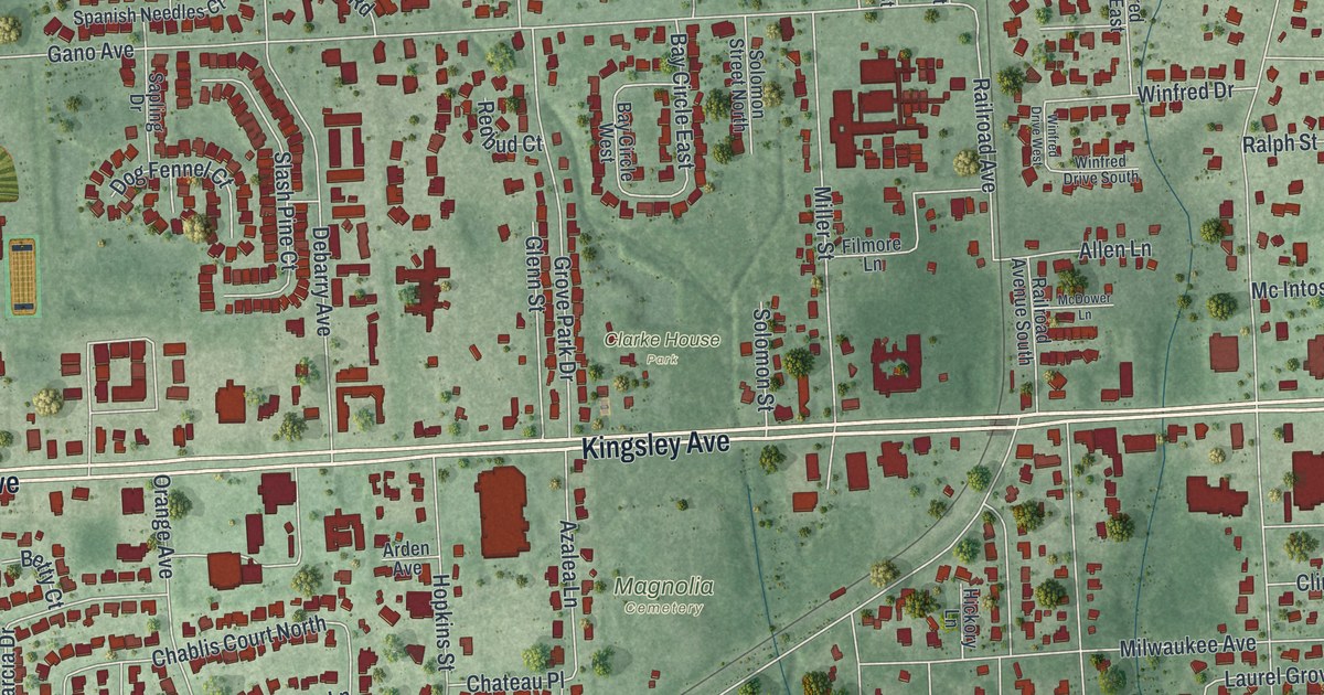 Map of Orange Park, Florida in 2026