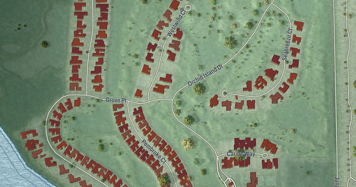 Map of Orchid, Florida in 2026